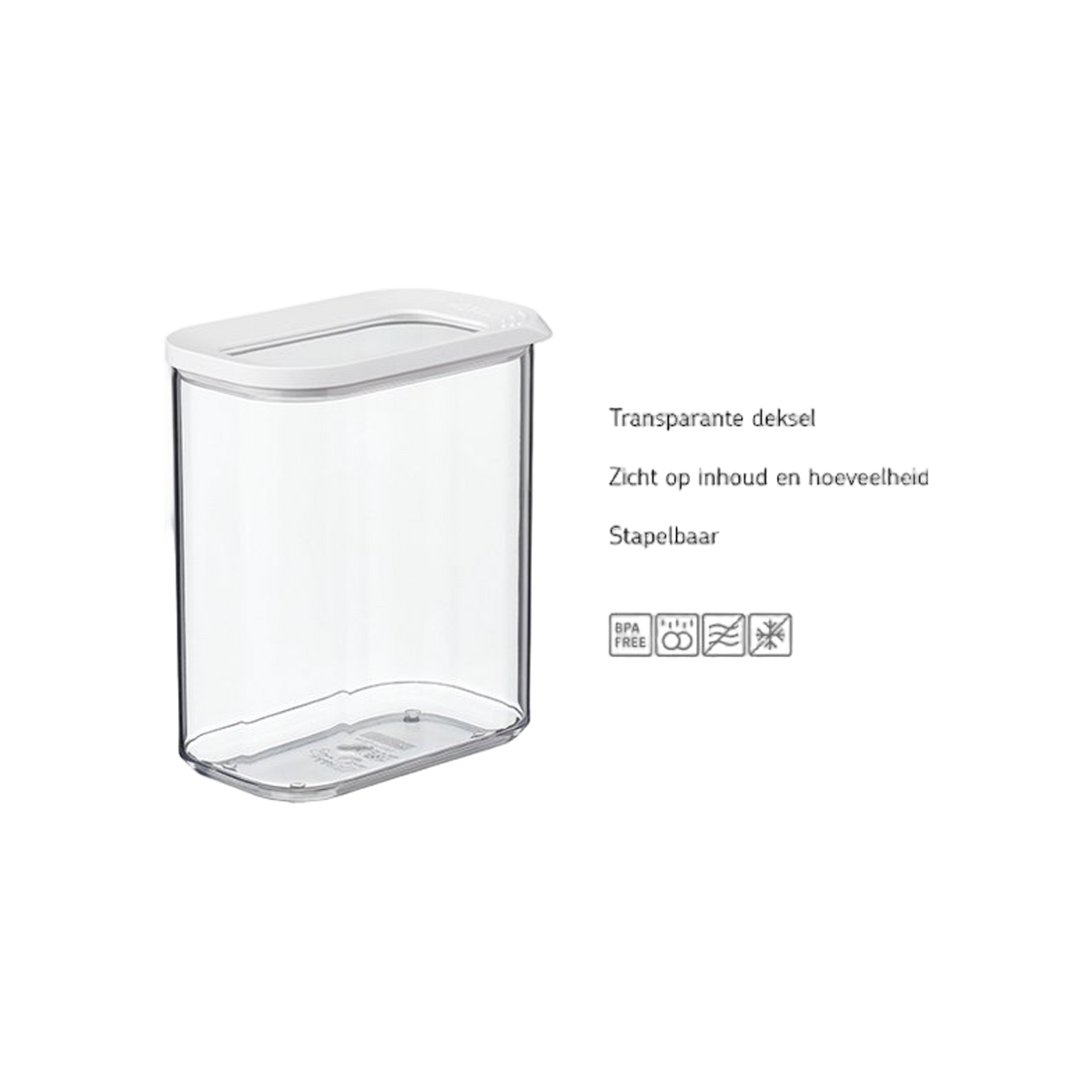 vleeswarendoos modula 550/3 - zwart