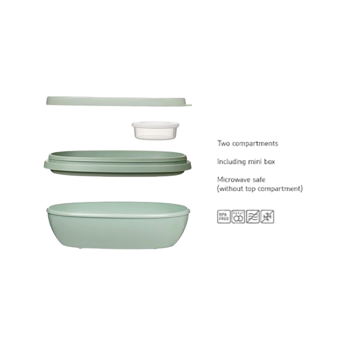 Mepal Ellipse Duo Lunchbox Vivid Blue