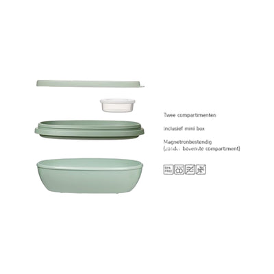 Mepal Ellipse Duo Lunchbox Vivid Blue