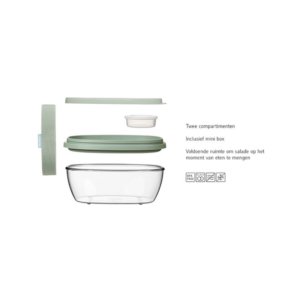 Mepal Ellipse Saladebox Vivid Blue