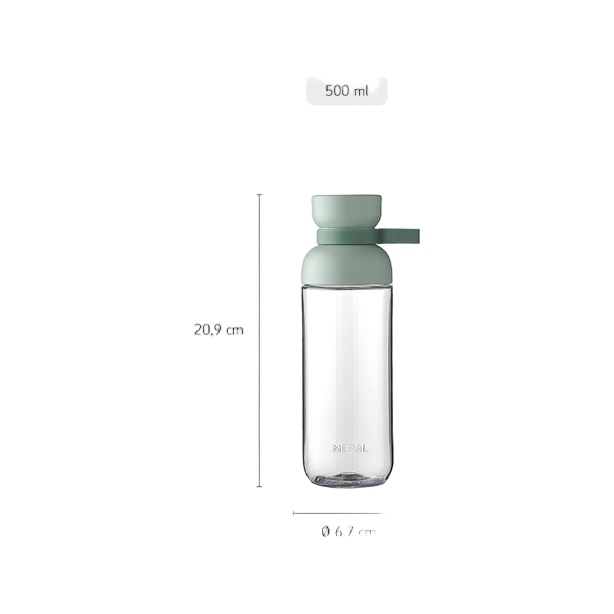 waterfles vita 500 ml - nordic black