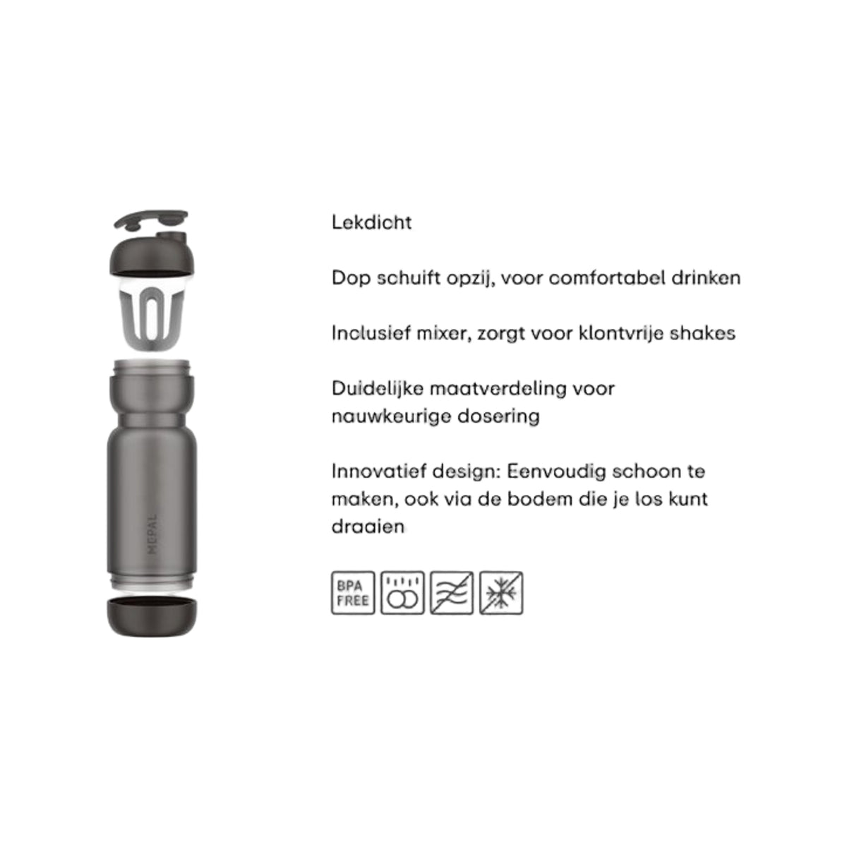 shakebeker sport 800 ml - ceramic white