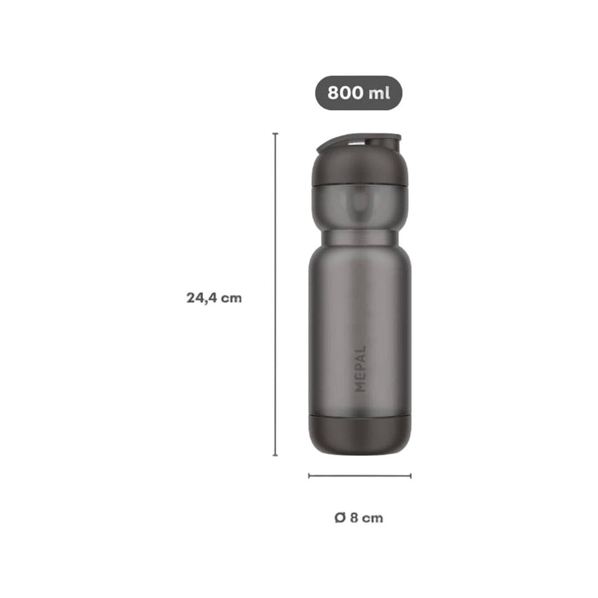 shakebeker sport 800 ml - ceramic white