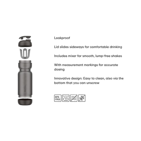 shakebeker sport 800 ml - frost blue