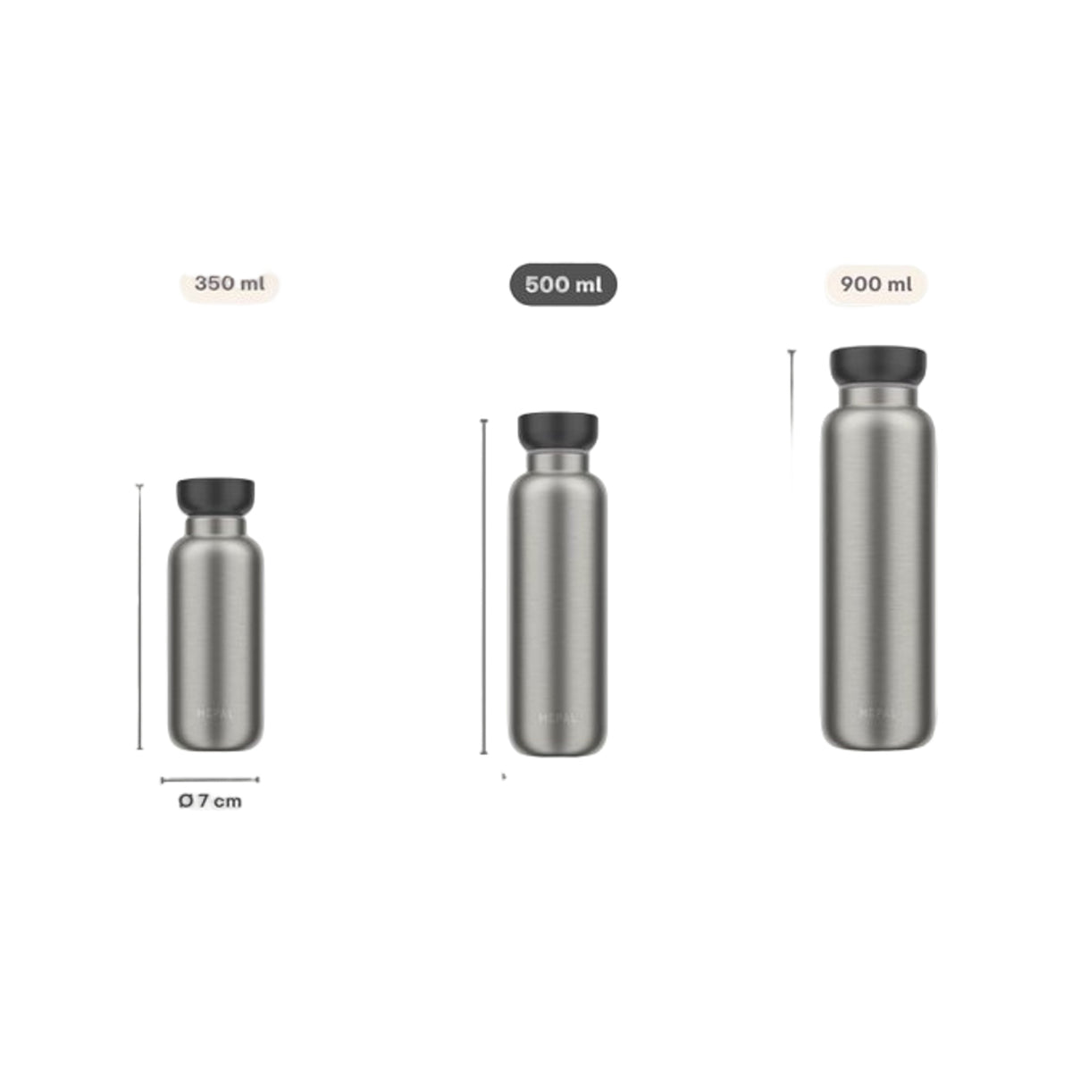 isoleerfles ellipse 500 ml - vivid mauve