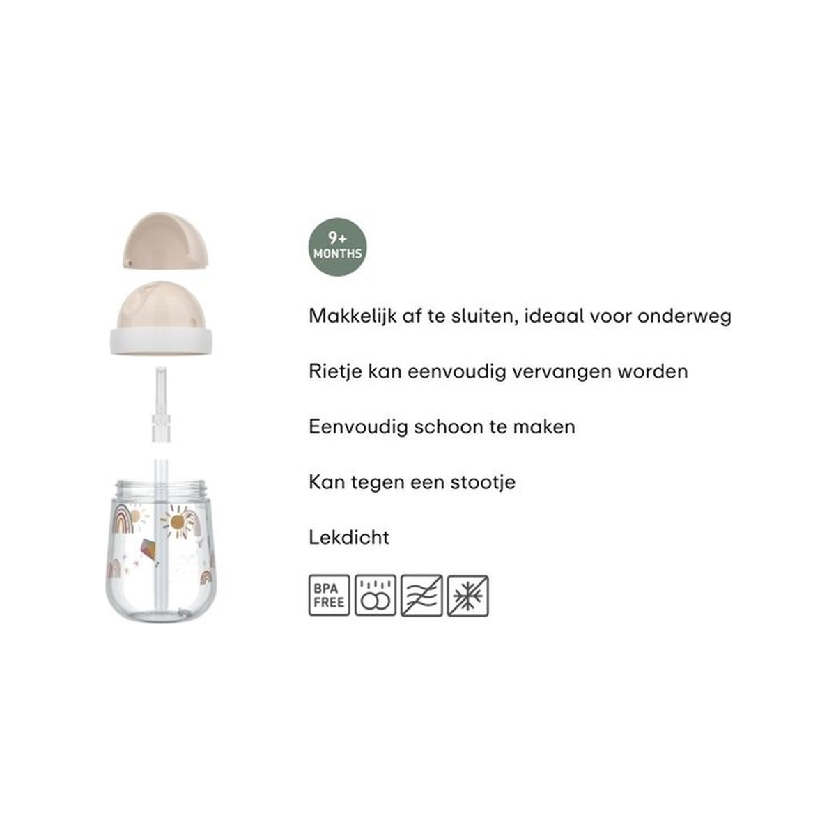 Mepal rietjesbeker mio 300 ml