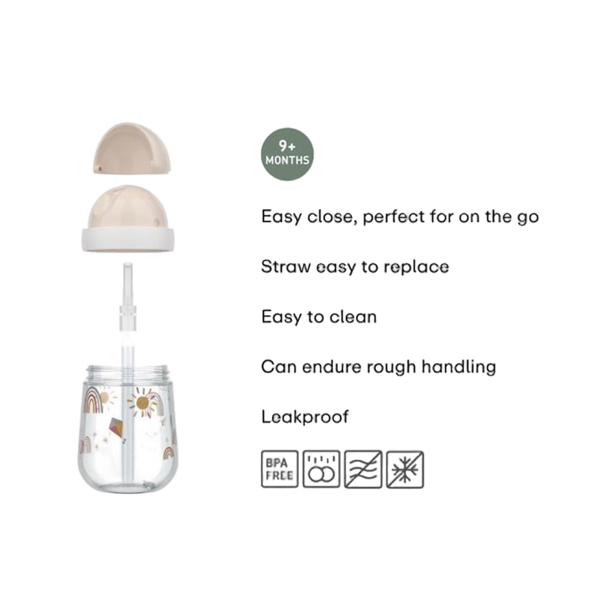 Mepal rietjesbeker mio 300 ml
