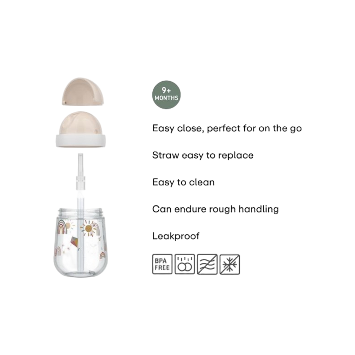 Mepal rietjesbeker mio 300 ml