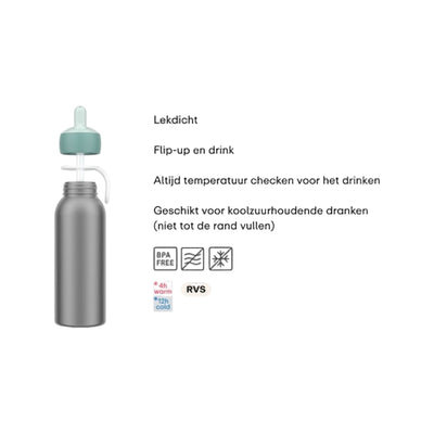 Mepal isoleerfles flip-up campus 350 ml