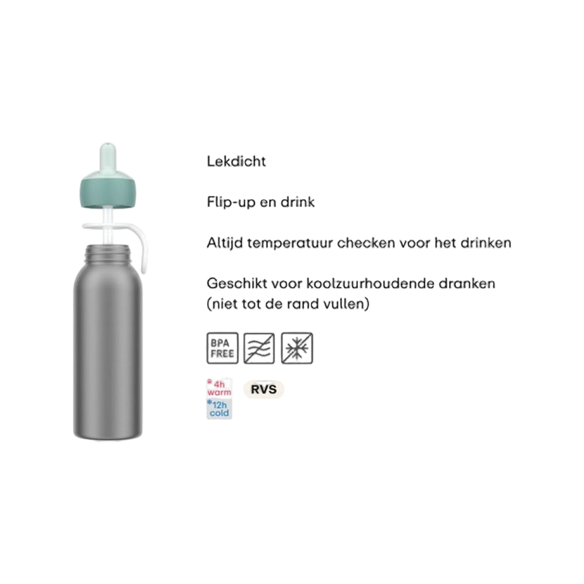Mepal isoleerfles flip-up campus 350 ml