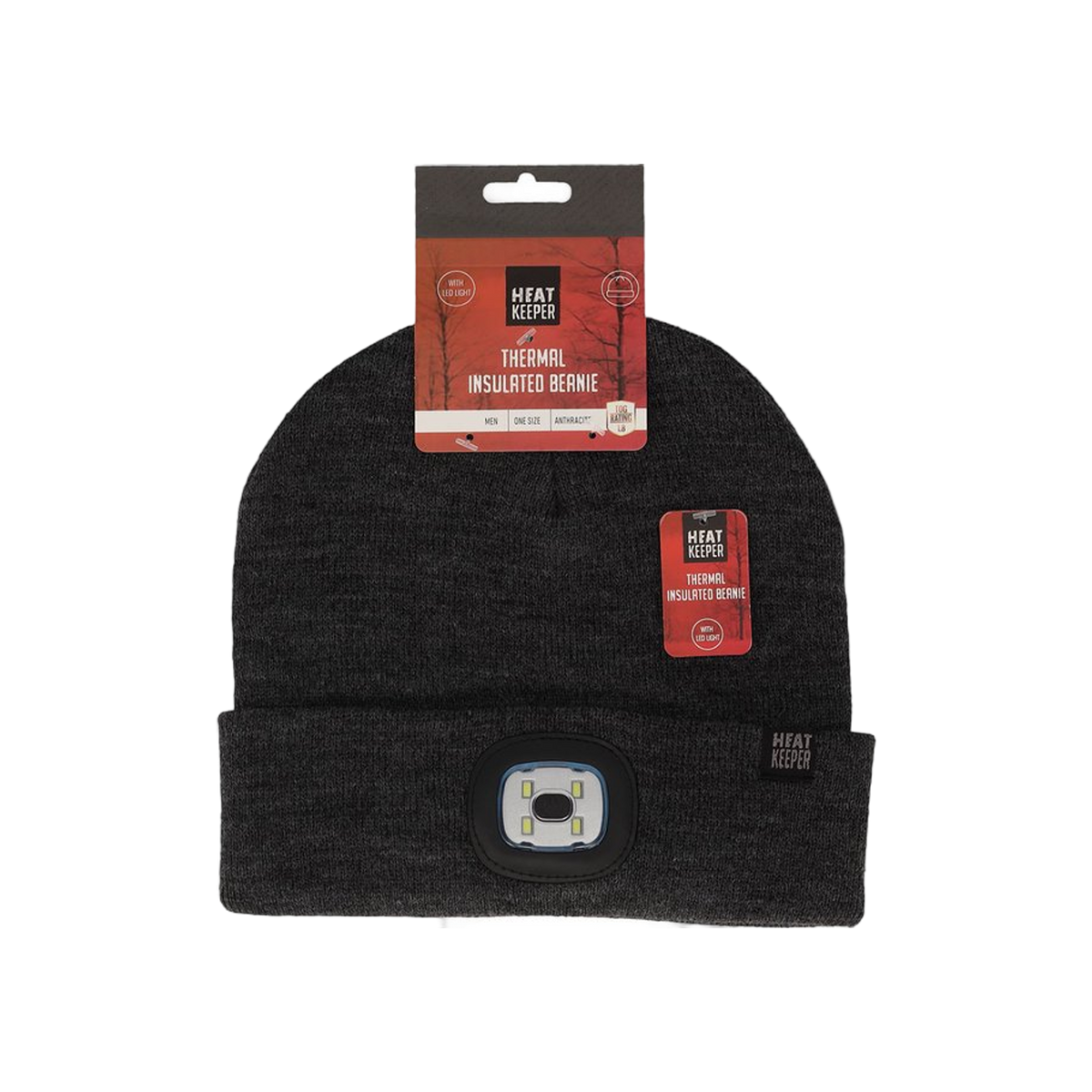 Heatkeeper Men Thermal Beanie+Led Light Recharge