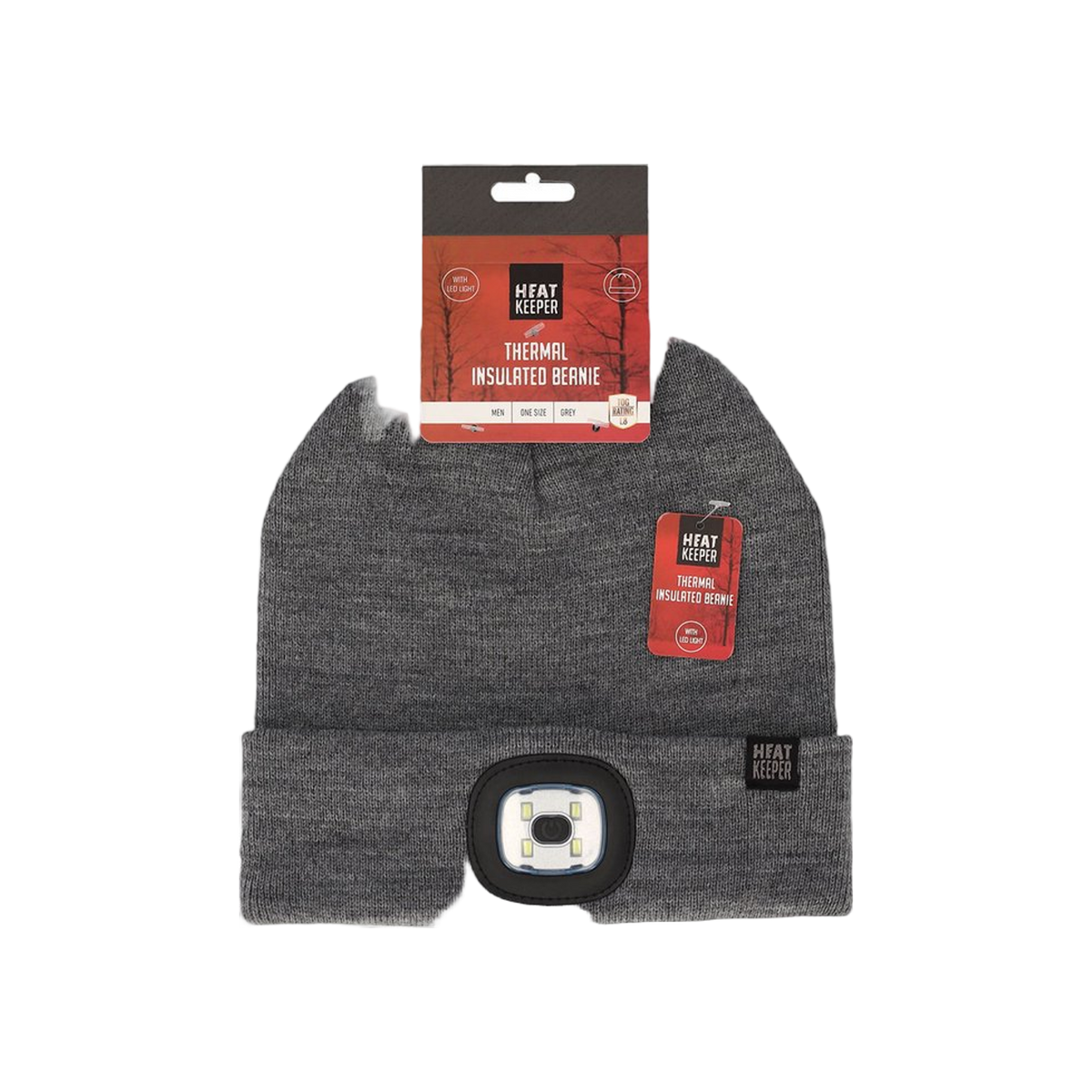 Heatkeeper Men Thermal Beanie+Led Light Recharge