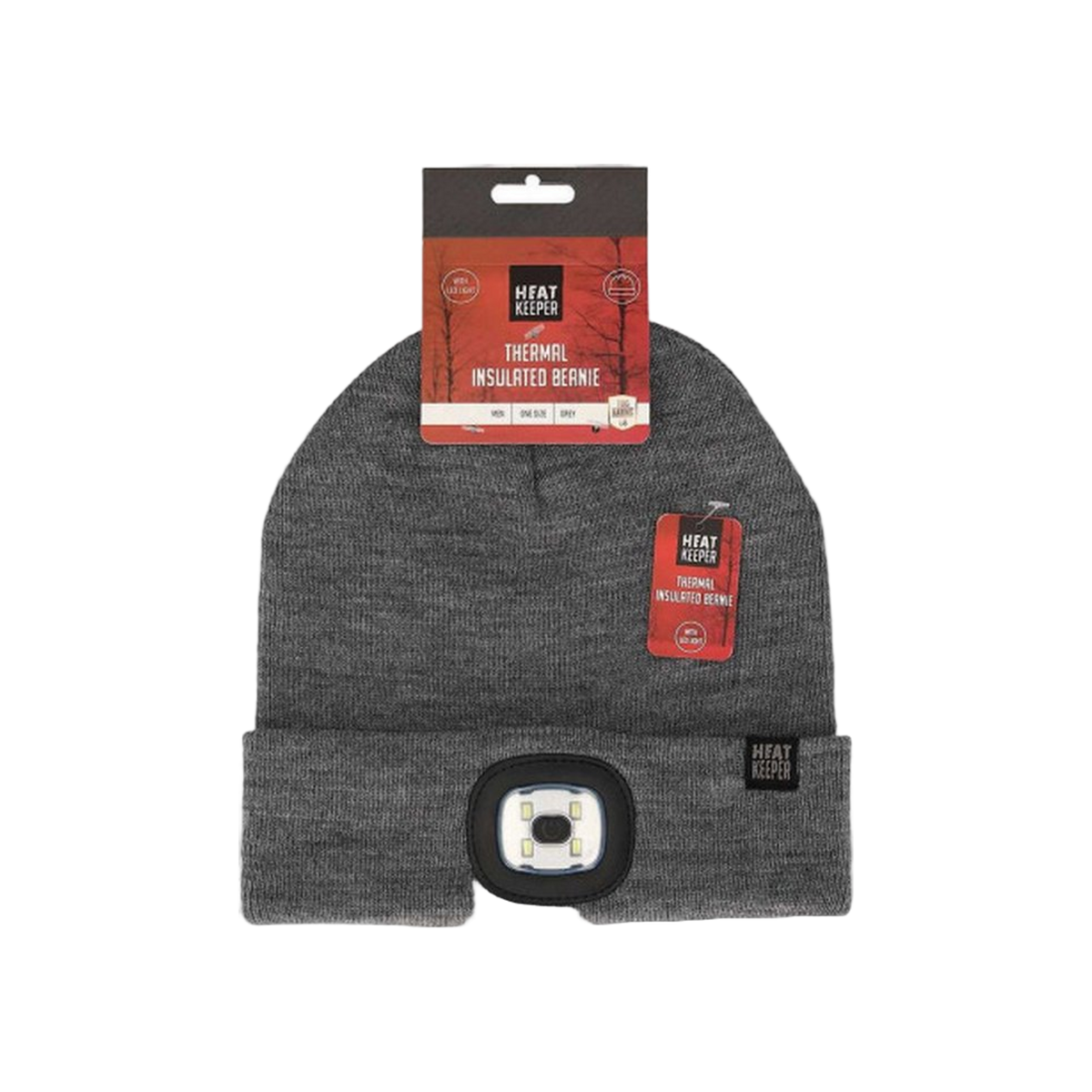 Heatkeeper Men Thermal Beanie+Led Light Recharge