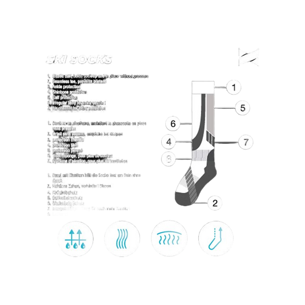 Xtreme Adults Ski Socks 2-Pack