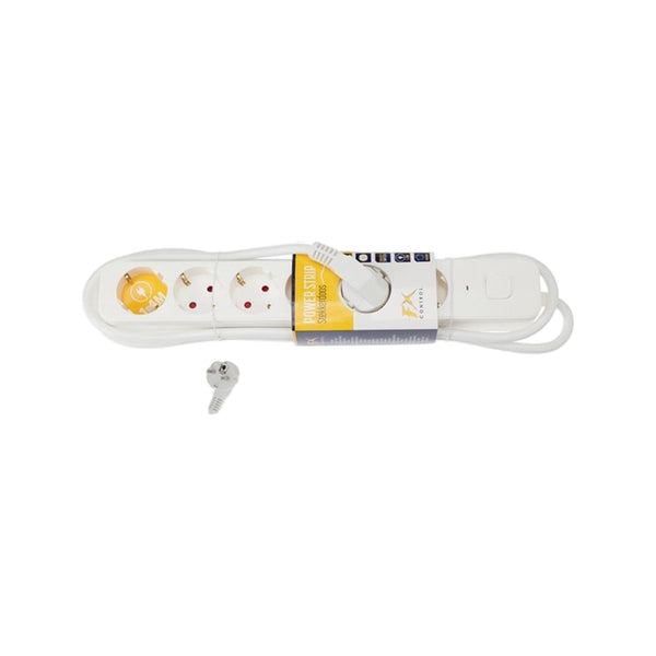 Stekkerdoos 6 Weg 140Cm Wit