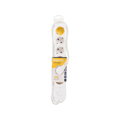Stekkerdoos 6 Weg 140Cm Wit