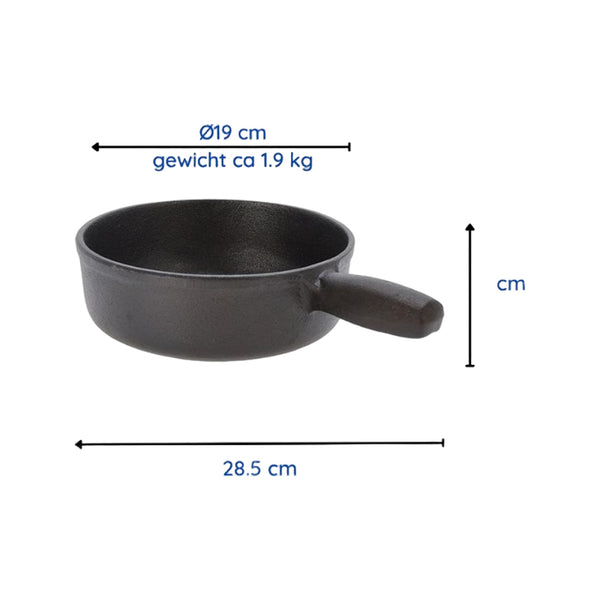 Koopman Gietijzeren BBQ Pan 19cm - Grillpan