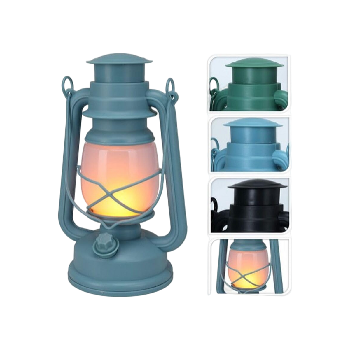 Stormlantaarn Flame 24Cm 3Ass