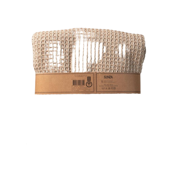 JENS Living Recycled Cotton Plaid Wafel Beige