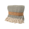 JENS Living Recycled Cotton Plaid Wafel Groen