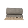 JENS Living Recycled Cotton Plaid Wafel Grijs