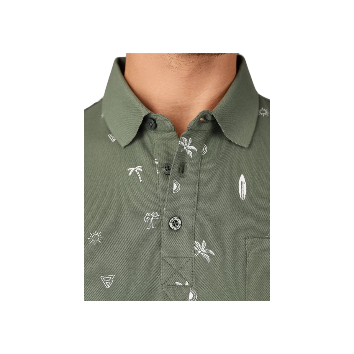 Brunotti Addax-AO Heren Polo Ademende Outdoor Polo