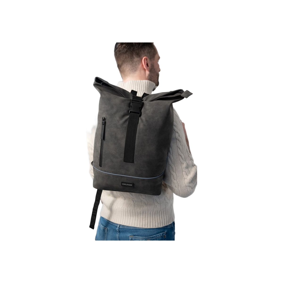 NORLÄNDER Nubuck Urban Rugtas Grijs