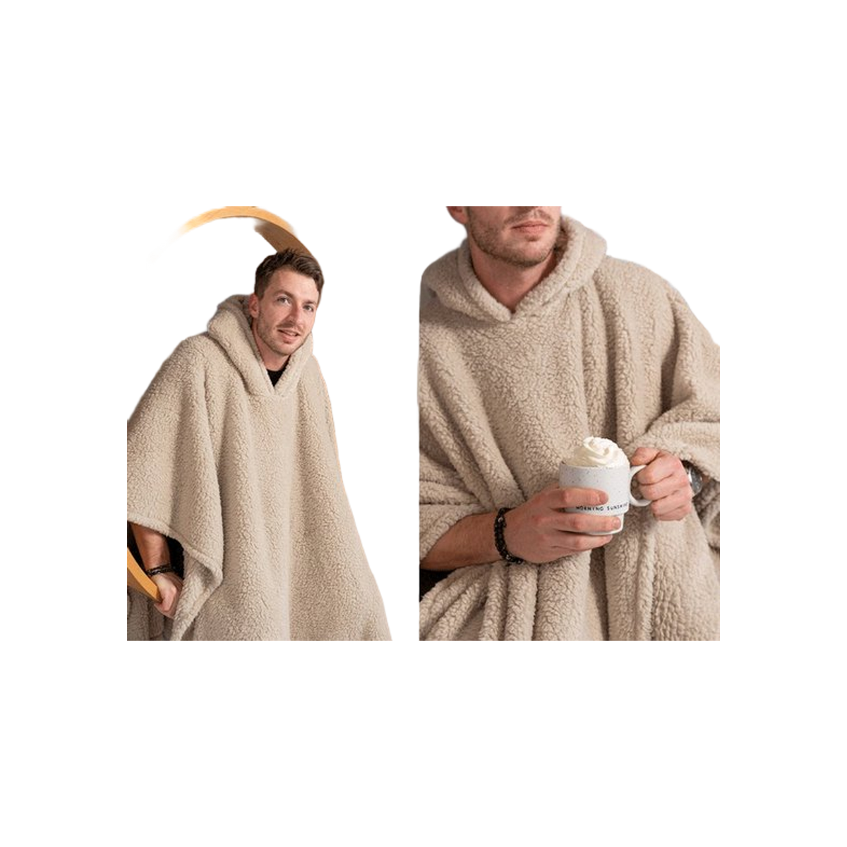 JENS Living Teddy Hoodie Taupe