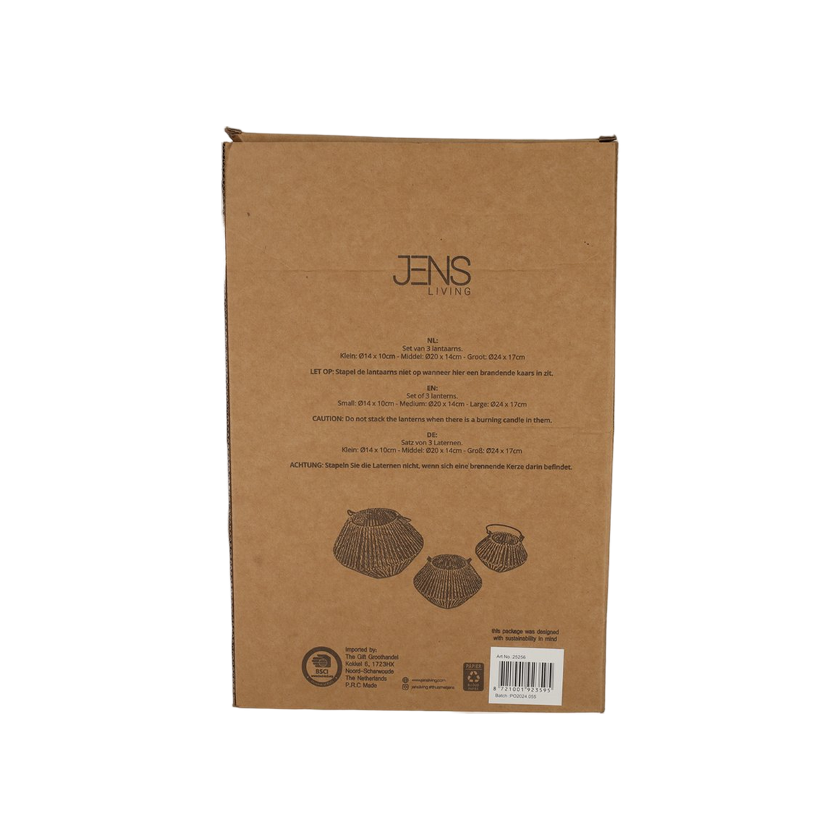 JENS Living Lantaarns Lex Grijs /3