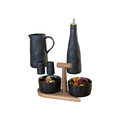 JENS Living Wafel Peper & Zout Set Zwart