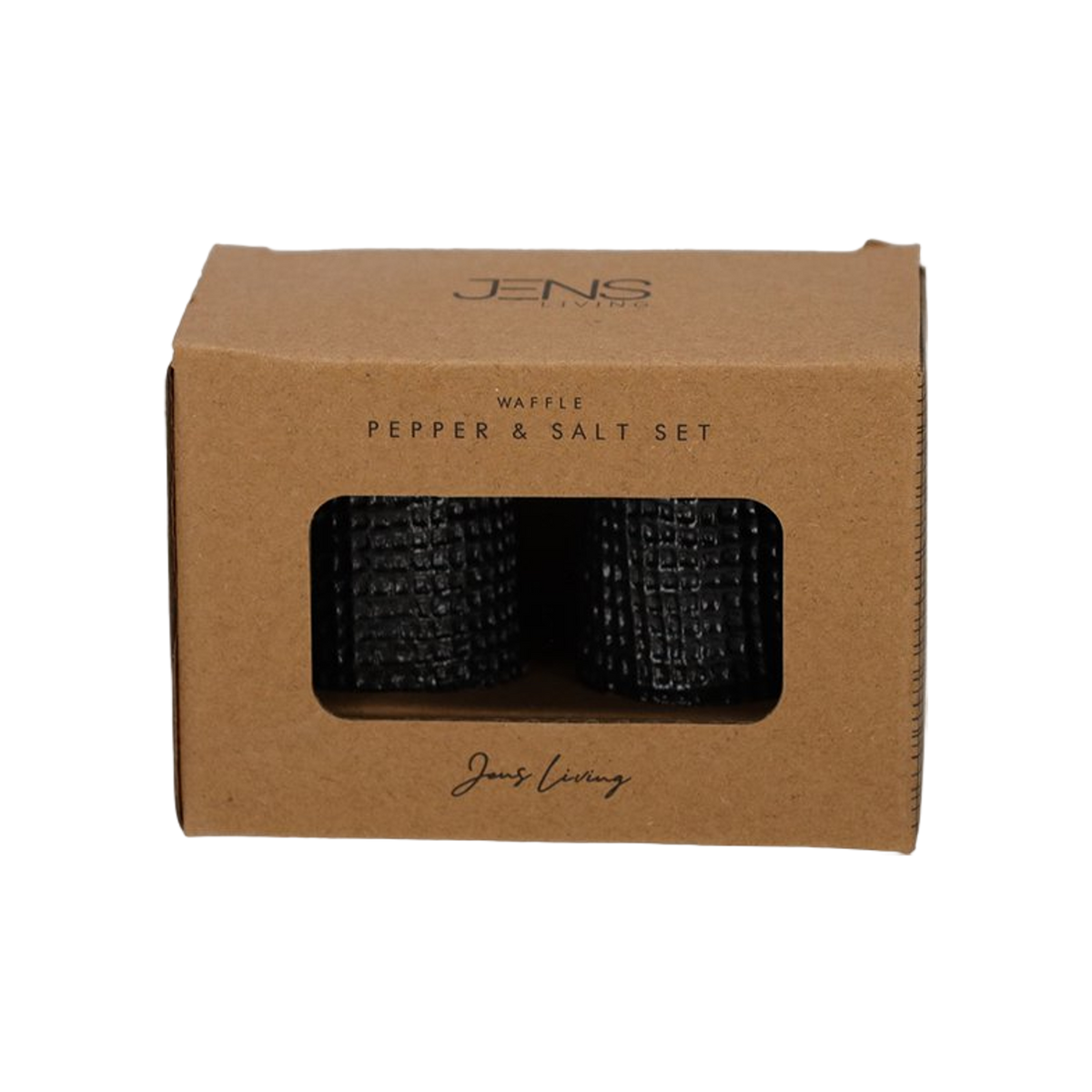 JENS Living Wafel Peper & Zout Set Zwart