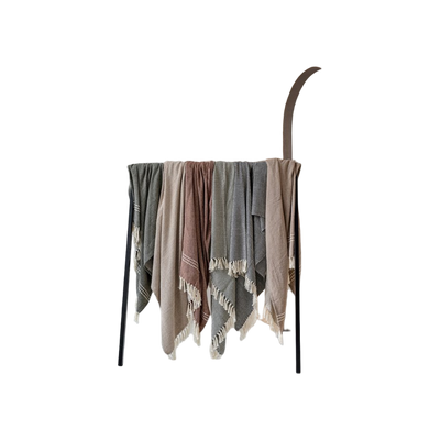 JENS Living Recycled Cotton Plaid Visgraat Groen