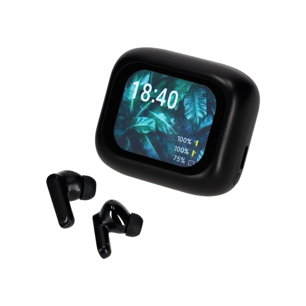 BRAINZ ANC/ENC Display Earbuds Jade Zwart