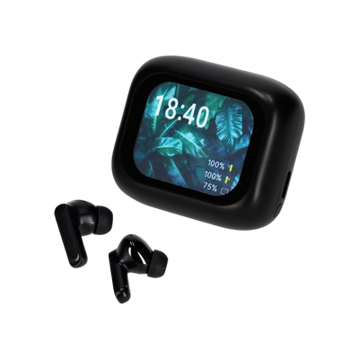 BRAINZ ANC/ENC Display Earbuds Jade Zwart