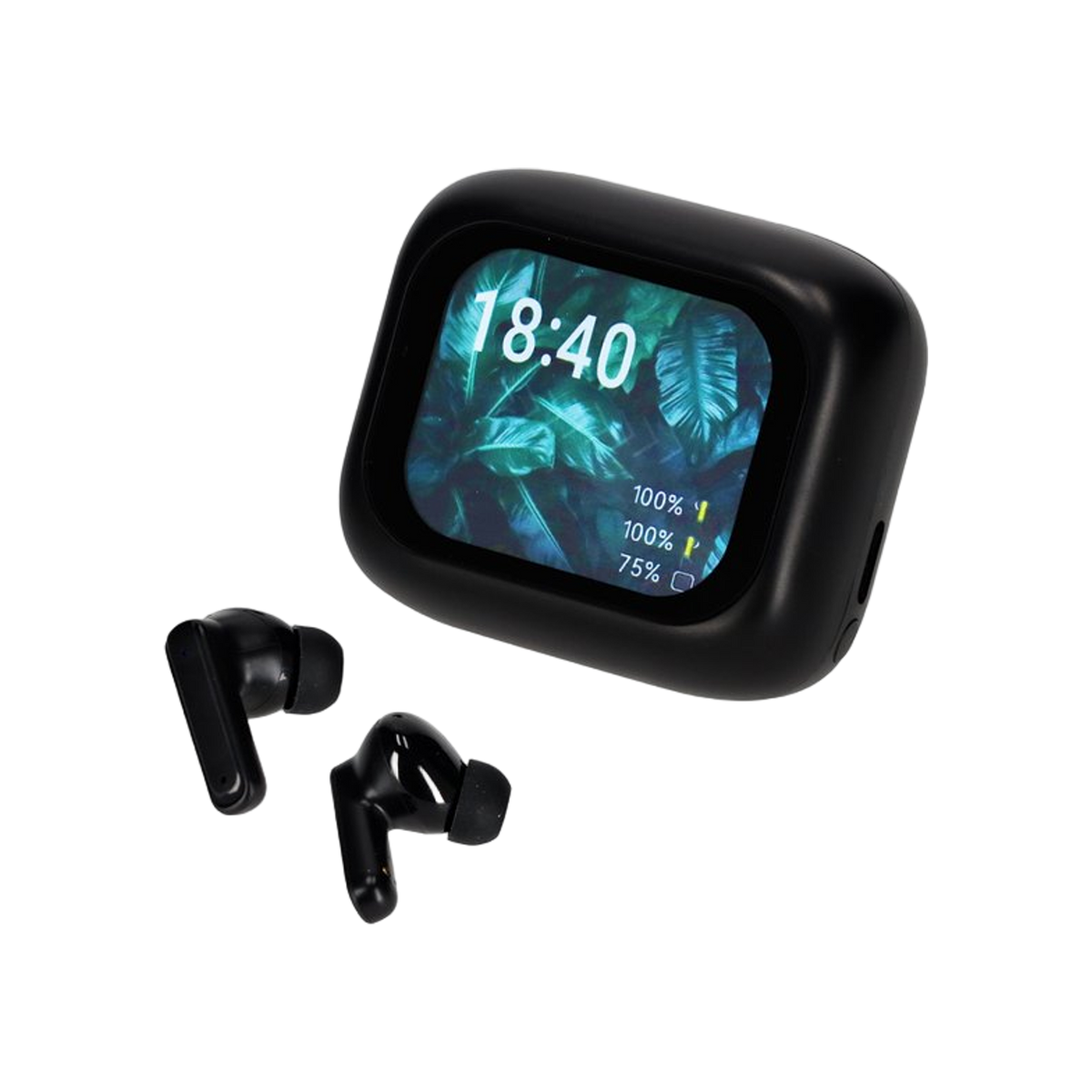 BRAINZ ANC/ENC Display Earbuds Jade Zwart