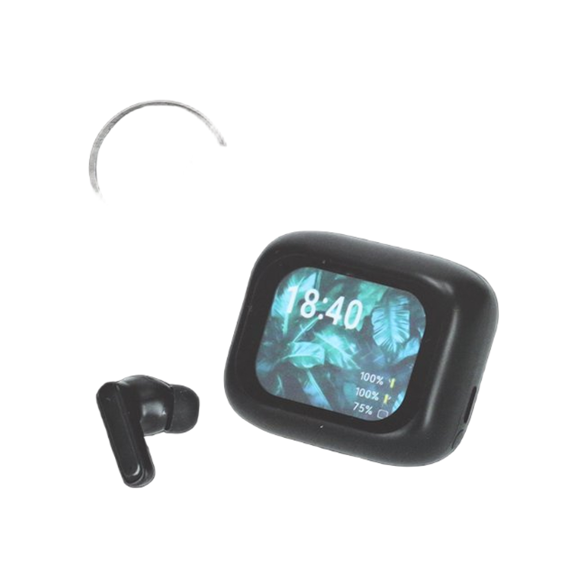 BRAINZ ANC/ENC Display Earbuds Jade Zwart