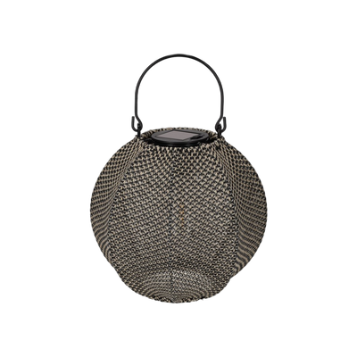 JENS Living Solar Lantaarn Indy Taupe/Zwart