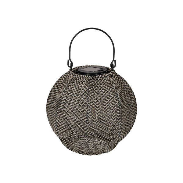 JENS Living Solar Lantaarn Indy Taupe/Zwart