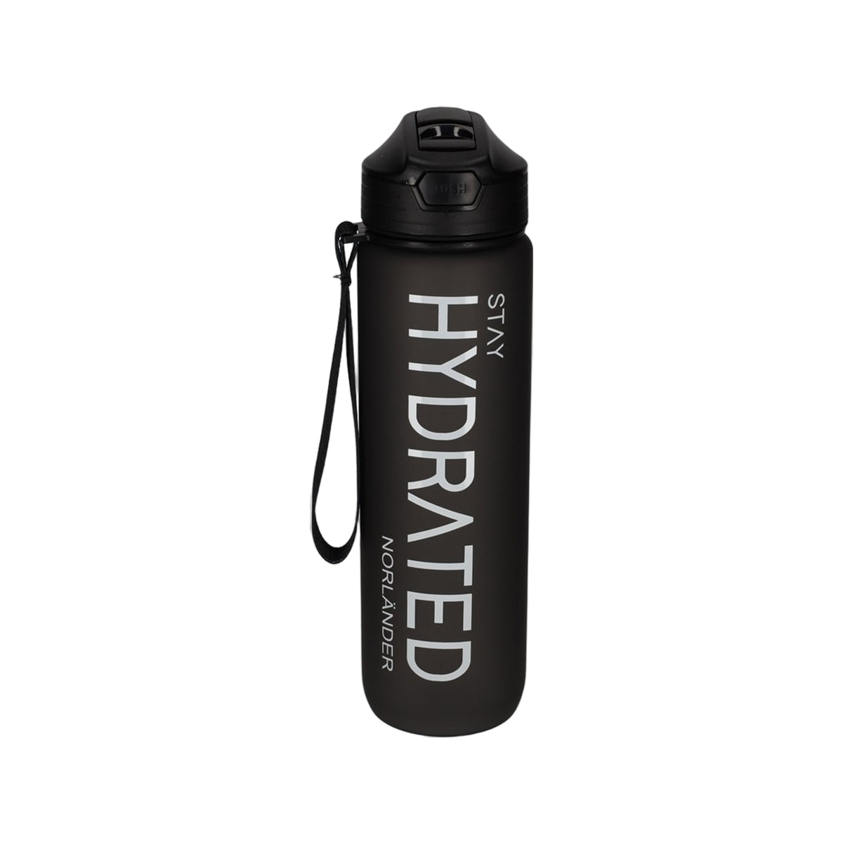 NORLÄNDER Waterfles Hydrated Zwart