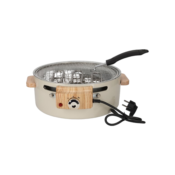 NORLÄNDER Hybrid BBQ Taupe Houtskool & Gas Barbecue