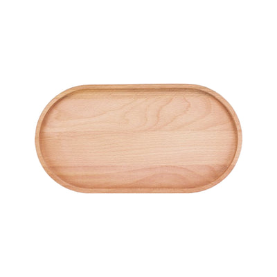 Bowls and Dishes Beech Wood Oval Serving Tray 32x17cm