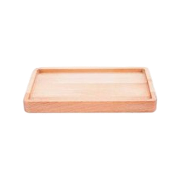 Bowls and Dishes Buchen Serviertablett Rechteckig S 20x12cm