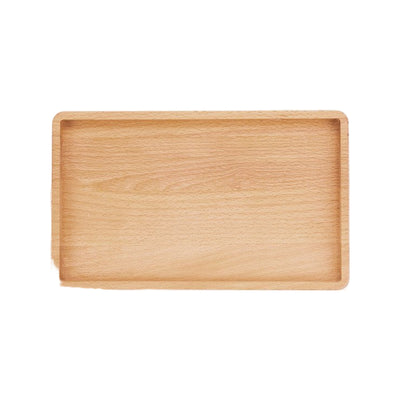 Bowls and Dishes Buchen Holz Serviertablett Rechteckig M 24 x 14,5 cm