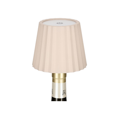 JENS Living LED Fles Lamp Ribbel Taupe