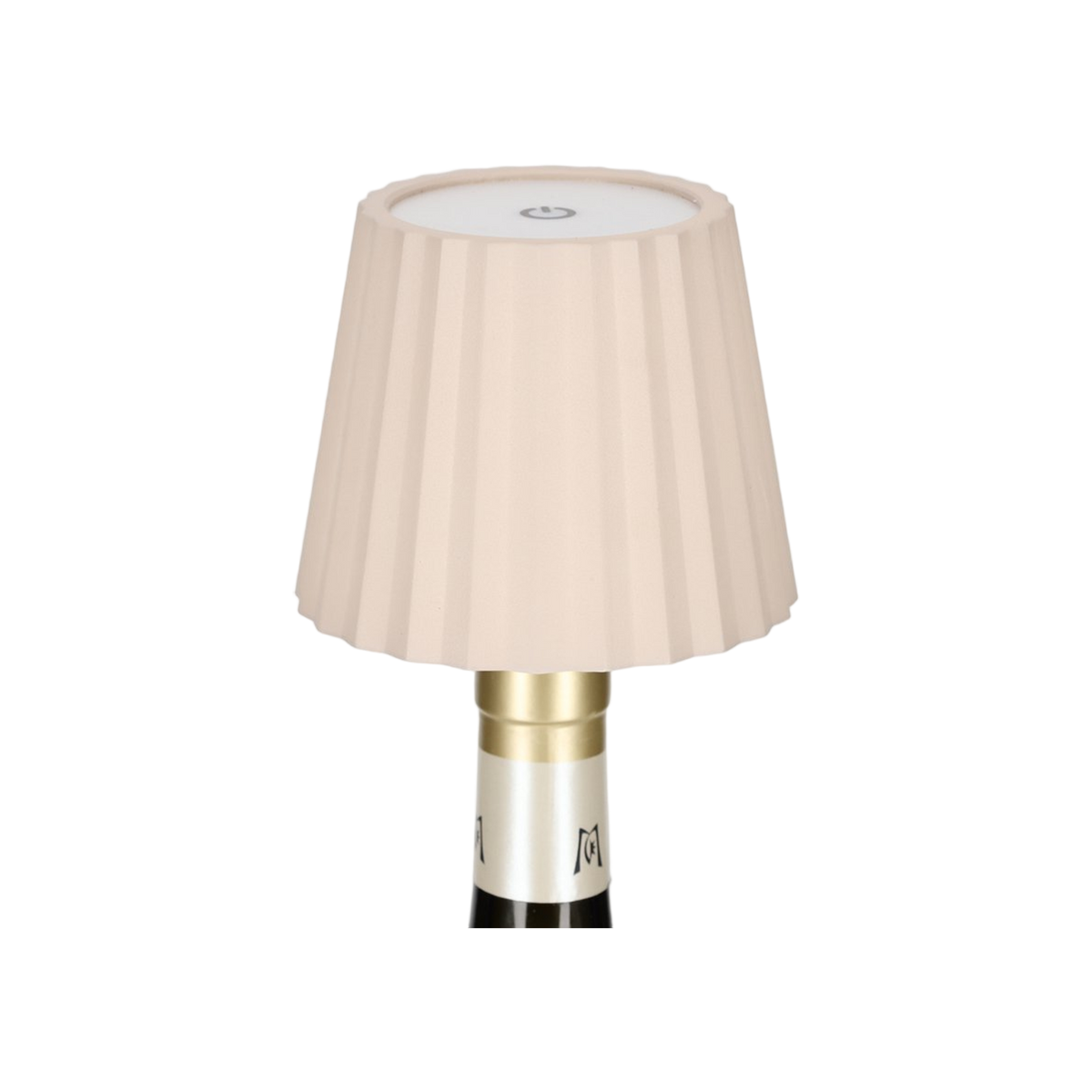 JENS Living LED Fles Lamp Ribbel Taupe