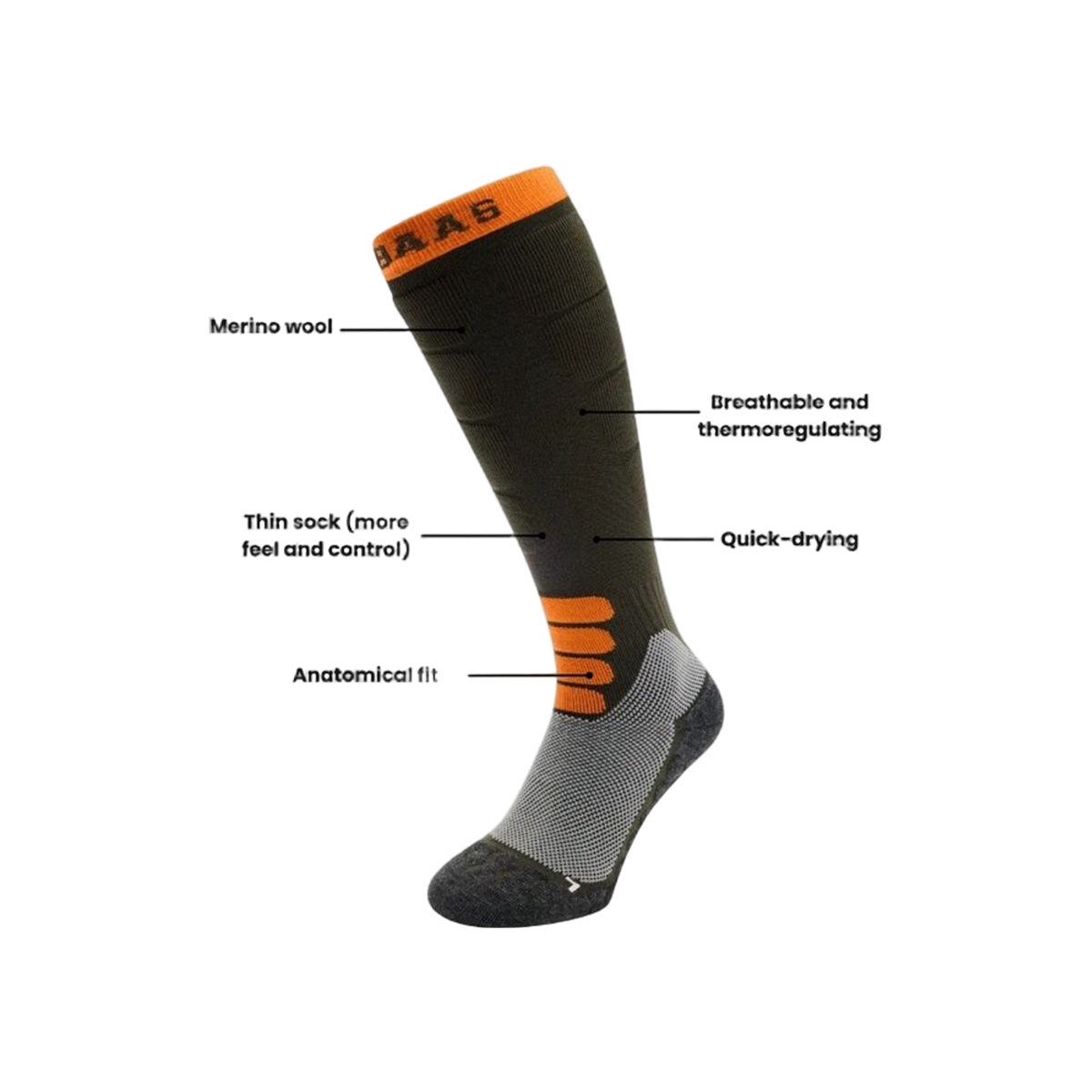 Poederbaas Merino Pro Ski Socks