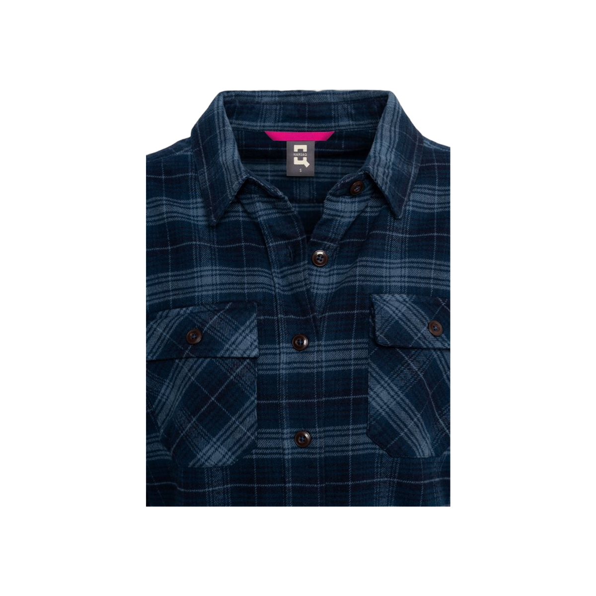 Narsaq Saarloq Women Plaid Flannel Shirt