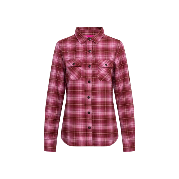 Narsaq Saarloq Women Plaid Flannel Shirt