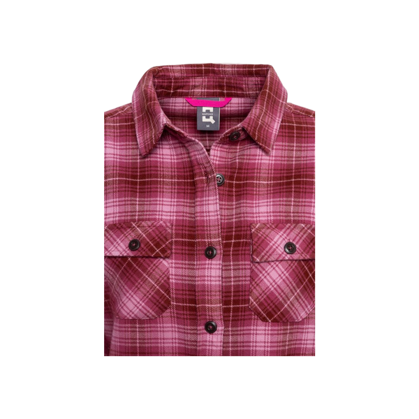 Narsaq Saarloq Women Plaid Flannel Shirt