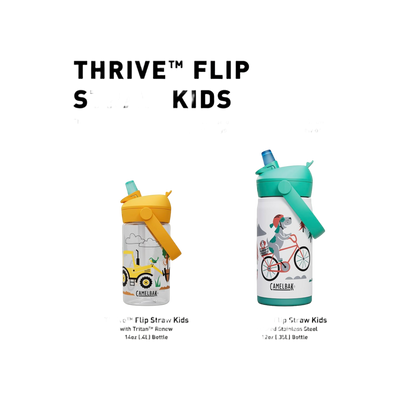 Thrive Flip Straw Kids 0,4 L Friendly Forest
